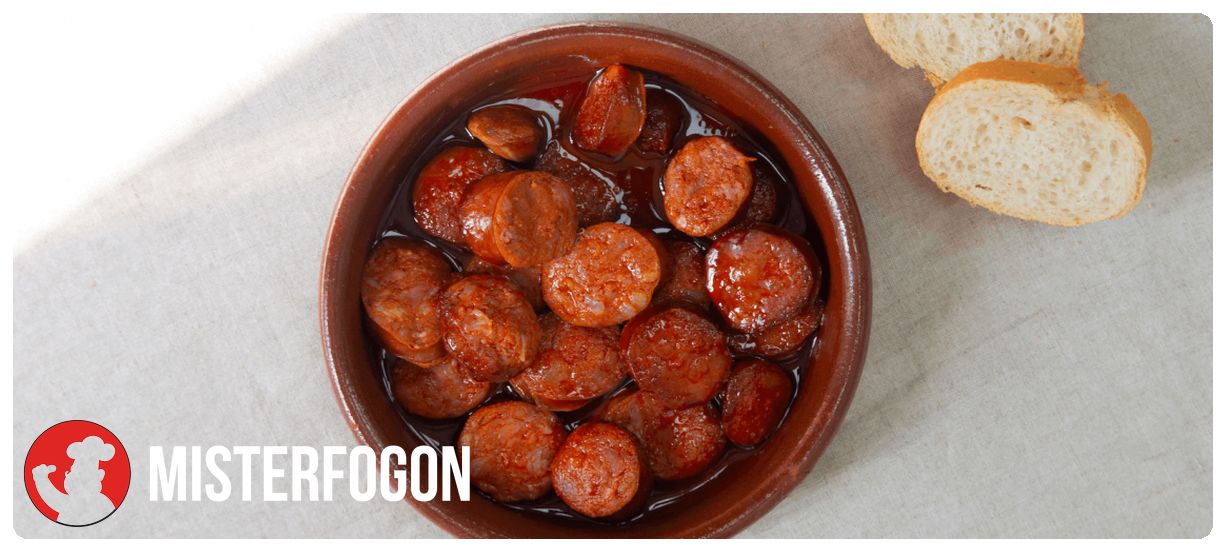 Chorizos a la sidra en freidora de aire Cecotec (Cecofry) 1 Receta para freidora de aire Cecotec Cecofry - Chorizos a la sidra