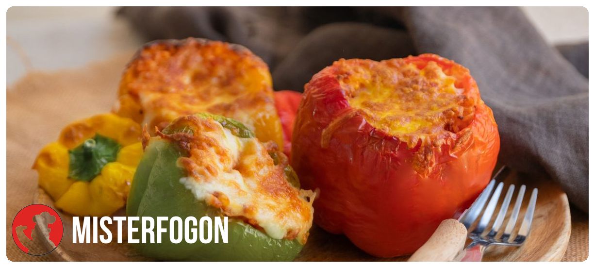 Pimientos rellenos en freidora de aire Cecotec (Cecofry) 1 Receta para freidora de aire Cecotec Cecofry - Pimientos rellenos