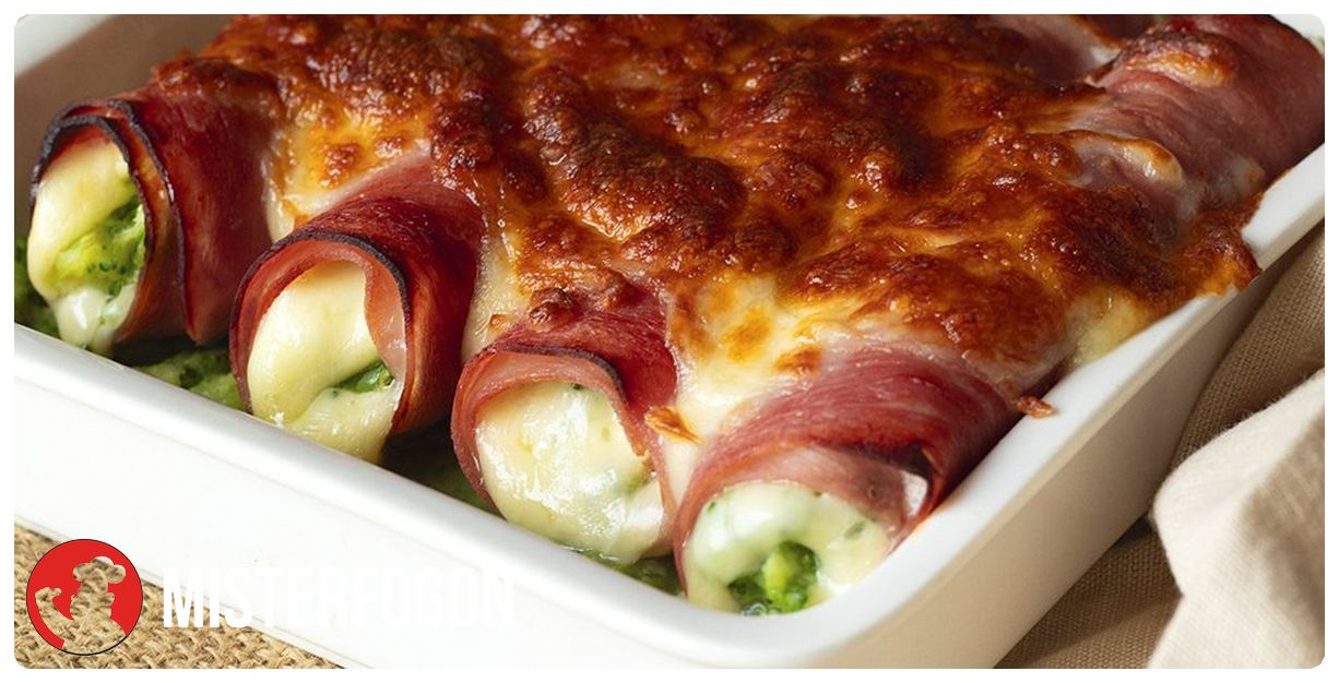 Rollitos de brócoli, jamón york y queso en freidora de aire Cecotec (Cecofry) 1 Receta para freidora de aire Cecotec Cecofry - Rollitos de brócoli, jamón york y queso